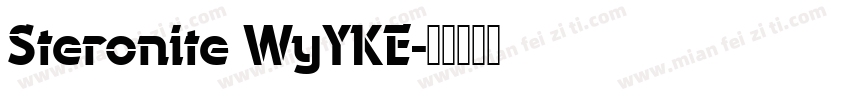 Steronite WyYKE字体转换